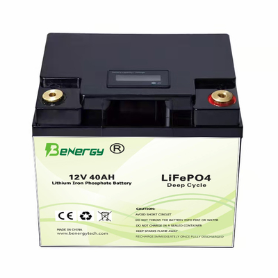 LiFePO4 Solar Battery 12V 40Ah 12V Lithium Ion Battery For E-Boat, Solar Street Light, Solar System