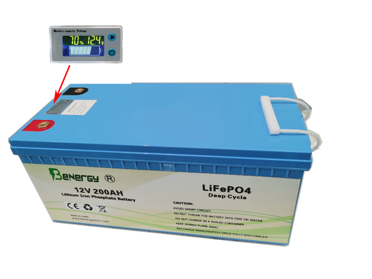 200Ah Lifepo4 12V Lithium Battery Pack Rechargeable For Solar System RV