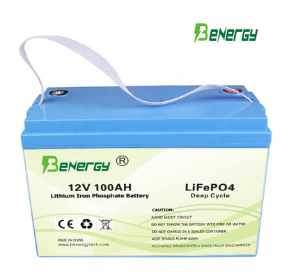 Golf Cart Rechargeable Lithium Battery 12V 100AH RV Battery With BMS
