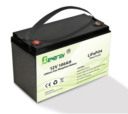 Plastic LiFePo4 Battery Pack 12V 100AH Customized High Energy Density